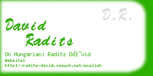 david radits business card